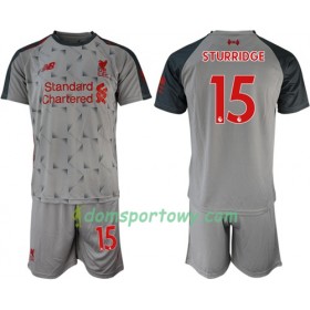 Koszulka Liverpool Sturridge 15 Dziecięcy Trzeci Koszulki Piłkarskie 2018-2019 Krótki Rękaw